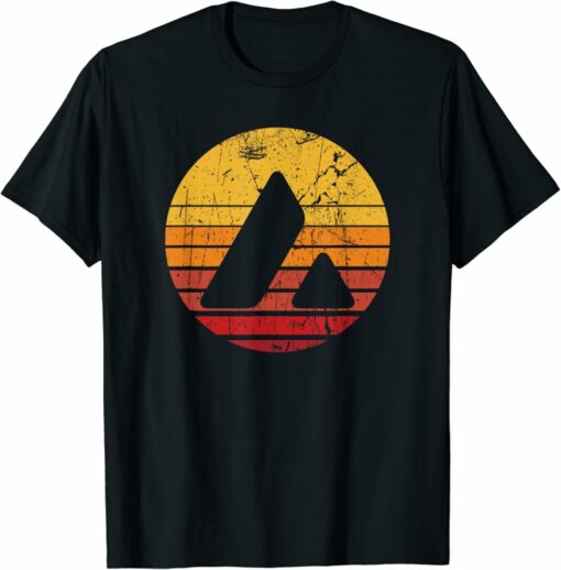 Avalanche T-Shirt AVAX Retro Crypto Hodl Cryptocurrency