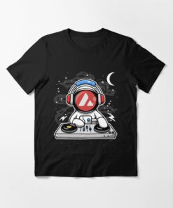 Avalanche T-Shirt Astronaut Dj AVAX Coin To The Moon Crypto