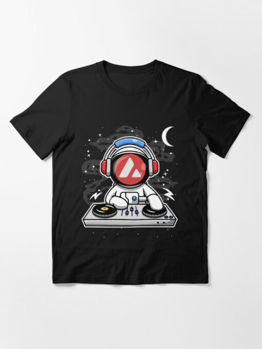 Avalanche T-Shirt Astronaut Dj AVAX Coin To The Moon Crypto