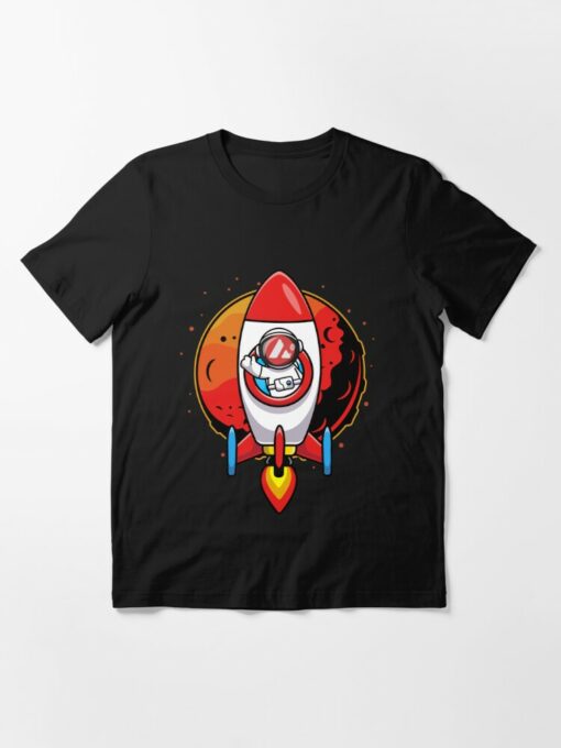 Avalanche T-Shirt Astronaut Rocket AVAX Coin To The Moon