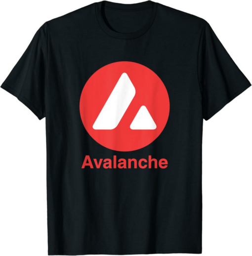 Avalanche T-Shirt Coin Cryptocurrency AVAX Crypto