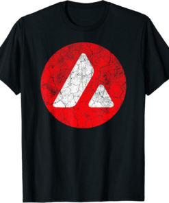 Avalanche T-Shirt Distressed AVAX Crypto Logo
