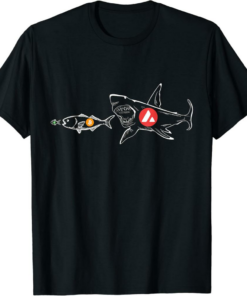 Avalanche T-Shirt Funny Shark A AVAX Crypto