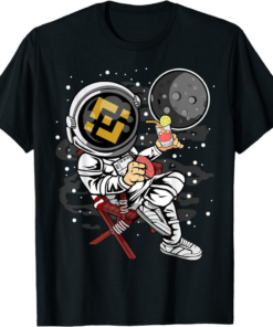 BNB T-Shirt Astronaut Retirement Binance Coin To The Moon