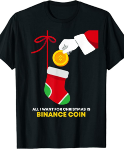 BNB T-Shirt Binance Coin Calcetines Navide�os All I Want