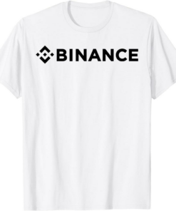 BNB T-Shirt Binance Crypto Camiseta Con Logotipo Blanco
