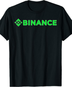 BNB T-Shirt Camiseta Binance Crypto Green Logo Negro