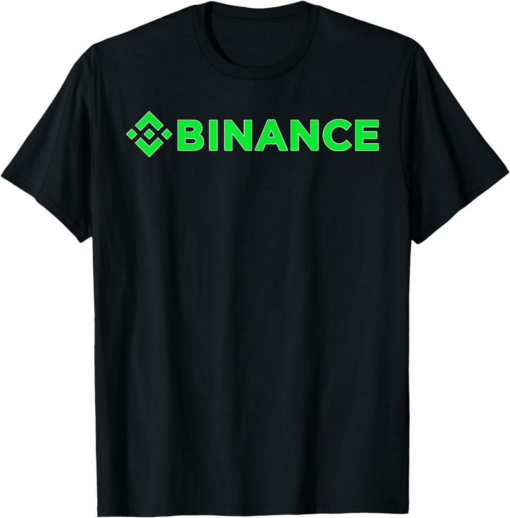 BNB T-Shirt Camiseta Binance Crypto Green Logo Negro