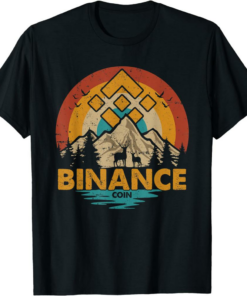 BNB T-Shirt Camiseta Vintage Binance Coin Token Retro