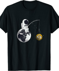 BNB T-Shirt Criptomoneda Talk Binance To The Moon Space