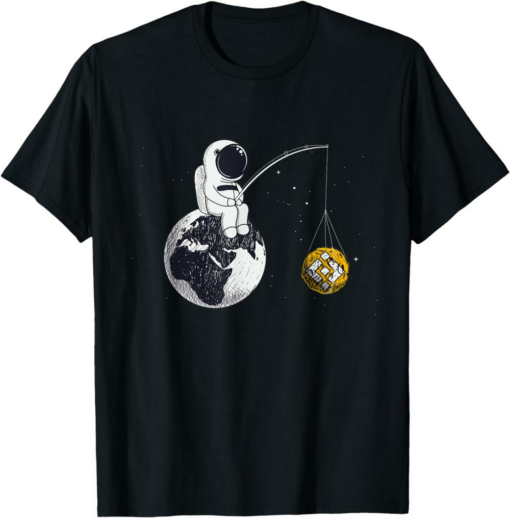 BNB T-Shirt Criptomoneda Talk Binance To The Moon Space