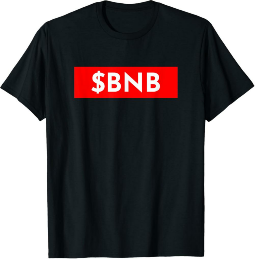 BNB T-Shirt Crypto Cryptocurrency Simple Text Grunge Ticker