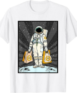 BNB T-Shirt Cryptocurrency Talk To The Moon Binance