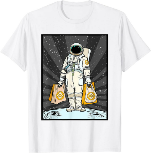 BNB T-Shirt Cryptocurrency Talk To The Moon Binance