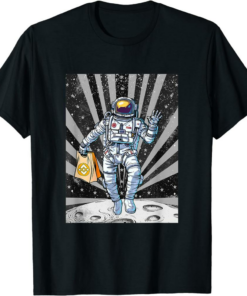 BNB T-Shirt Cryptocurrency Talk To The Moon Binance Space