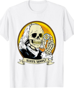 BNB T-Shirt Funny Binance Logo When Moon Halloween Hodl
