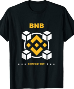 BNB T-Shirt In Crypto We Trust Binance Digital Coin Asset