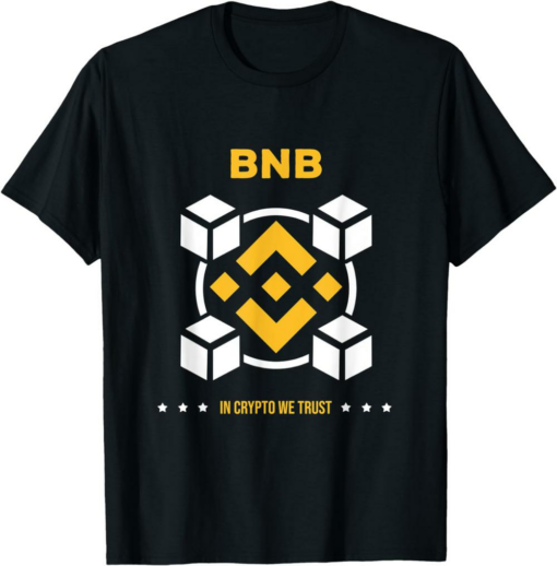 BNB T-Shirt In Crypto We Trust Binance Digital Coin Asset