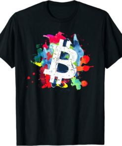 Bitcoin T-Shirt Art Cryptocurrency Token