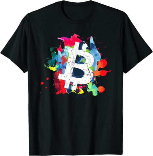 Bitcoin T-Shirt Art Cryptocurrency Token