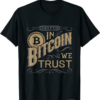 Bitcoin T-Shirt Crypto Money Cryptocurrency Btc Coin