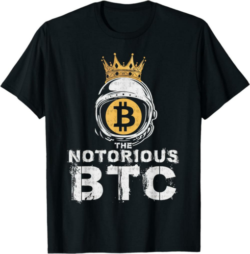 Bitcoin T-Shirt Gifts Notorious Btc Crown Men Women