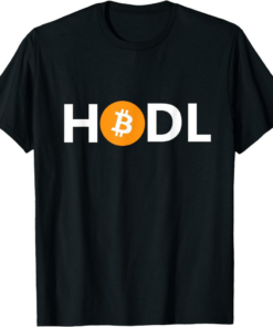 Bitcoin T-Shirt Hodl Logo Crypto Currency Btc Gift