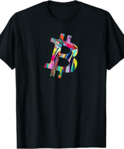 Bitcoin T-Shirt Painted Cryptocurrency Token