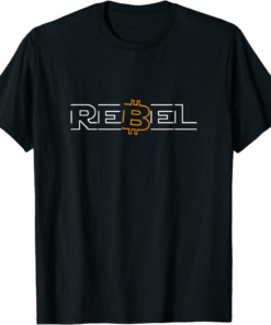 Bitcoin T-Shirt Rebel Crypto Currency Defi Hodl Btc