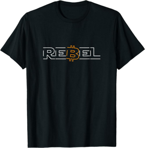 Bitcoin T-Shirt Rebel Crypto Currency Defi Hodl Btc