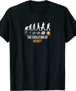 Bitcoin T-Shirt The Evolution Of Money Cryptocurrency Token