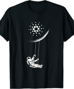 Cardano T-Shirt ADA To The Moon For Blockchain Fans