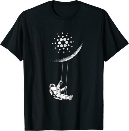 Cardano T-Shirt ADA To The Moon For Blockchain Fans