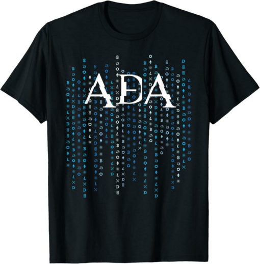 Cardano T-Shirt Follow The ADA Whale Cryptocurrency