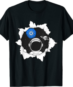 Cardano T-Shirt Funny ADA Cryptocurrency Space Moon Gear