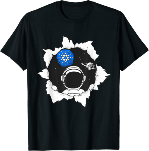 Cardano T-Shirt Funny ADA Cryptocurrency Space Moon Gear