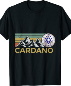 Cardano T-Shirt Retro Cryptocurrency Trader
