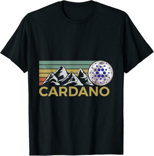 Cardano T-Shirt Retro Cryptocurrency Trader