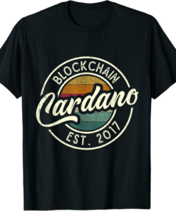 Cardano T-Shirt Vintage ADA Coin Blockchain Coin Token