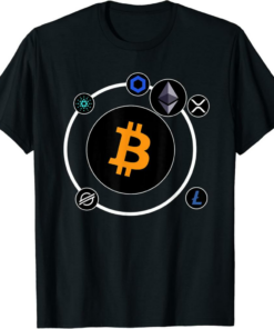 Chainlink T-Shirt Bitcoin Ether Xrp Cardano Litecoin Crypto