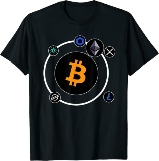 Chainlink T-Shirt Bitcoin Ether Xrp Cardano Litecoin Crypto