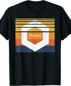 Chainlink T-Shirt Crypto Block Sunset LINK Cryptocurrency