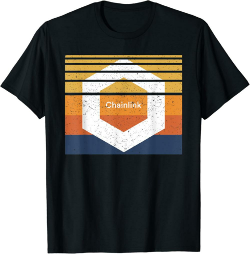 Chainlink T-Shirt Crypto Block Sunset LINK Cryptocurrency