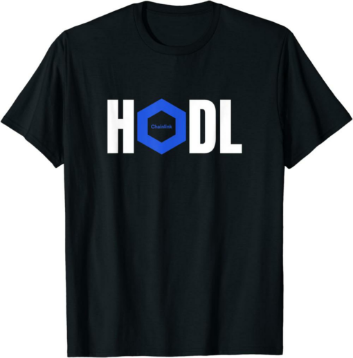 Chainlink T-Shirt Crypto Hodl Text LINK Cryptocurrency Words