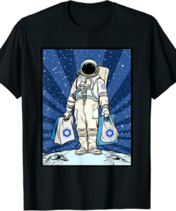 Chainlink T-Shirt Cryptocurrency Talk To The Moon Space Man