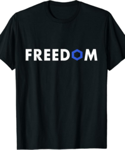 Chainlink T-Shirt Freedom Cryptocurrency Blockchain Crypto