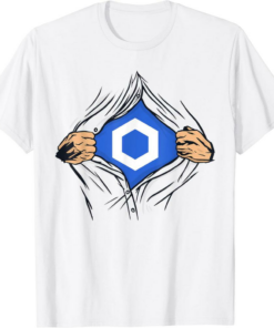Chainlink T-Shirt LINK Crypto Tear Open Costume