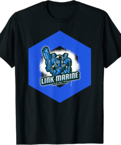 Chainlink T-Shirt LINK Marine Crypto Cryptocurrency