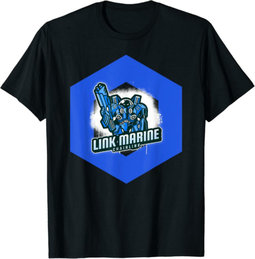 Chainlink T-Shirt LINK Marine Crypto Cryptocurrency