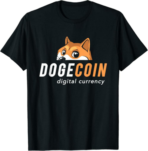 Dogecoin T-Shirt Digital Currency DOGE Meme